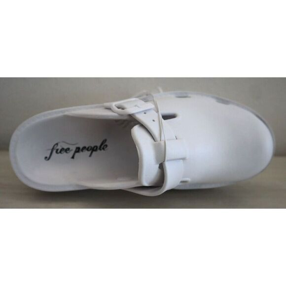 Free People 0004629774 Women's Sz 39 US 8 White Karlie Buckle Slip-On Clogs - Picture 7 of 8